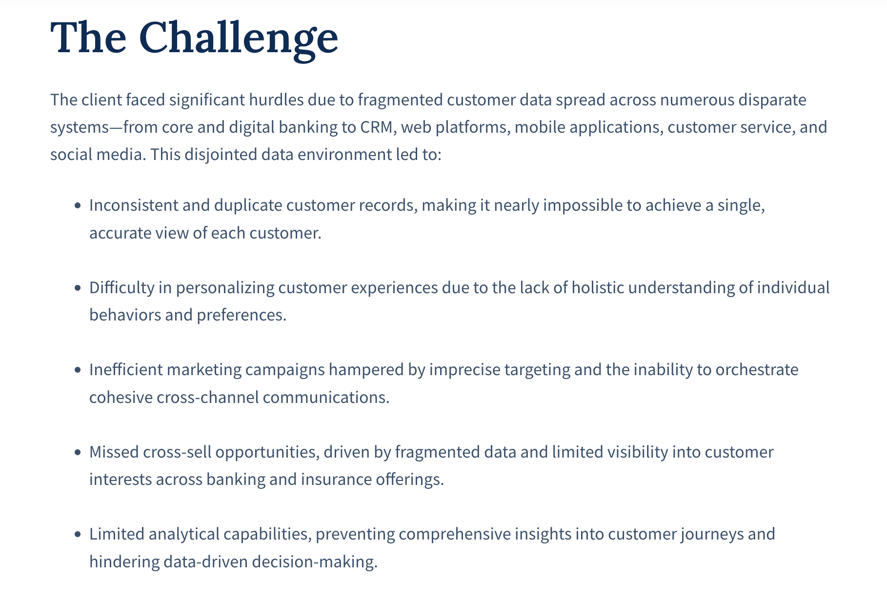 case study challenge section
