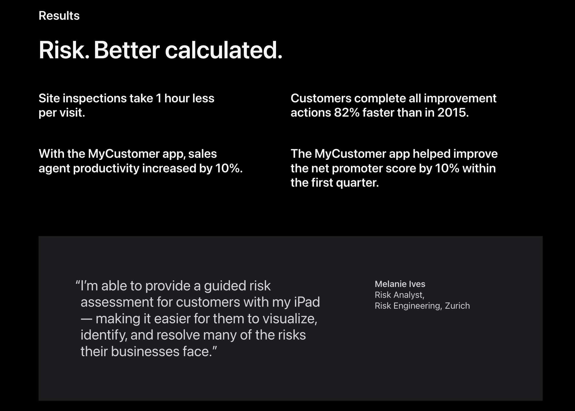 case study results section