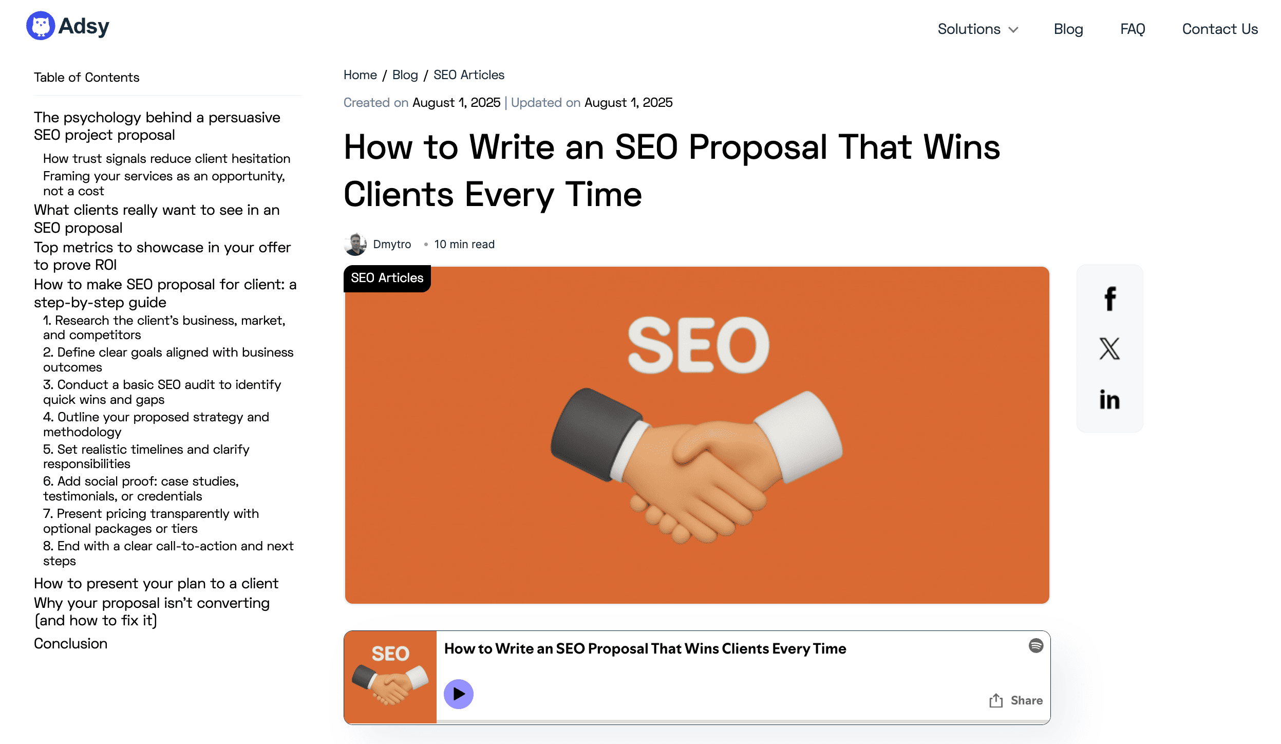 How to guide blog post