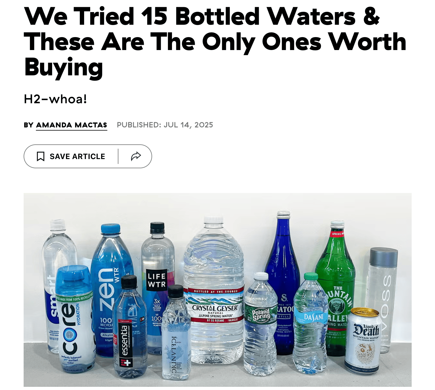 listicle with experience