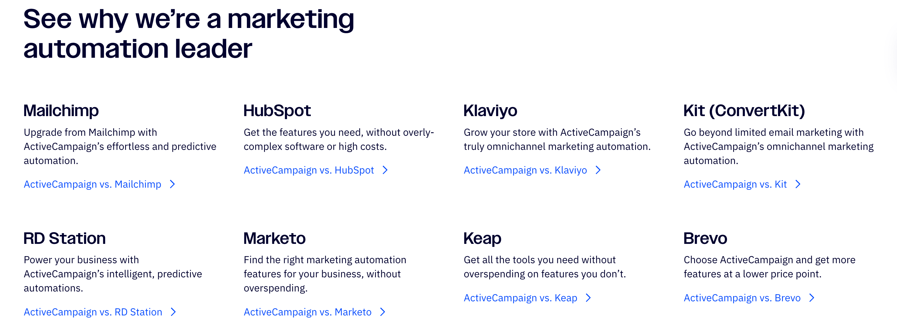 competitor comparison blog post type