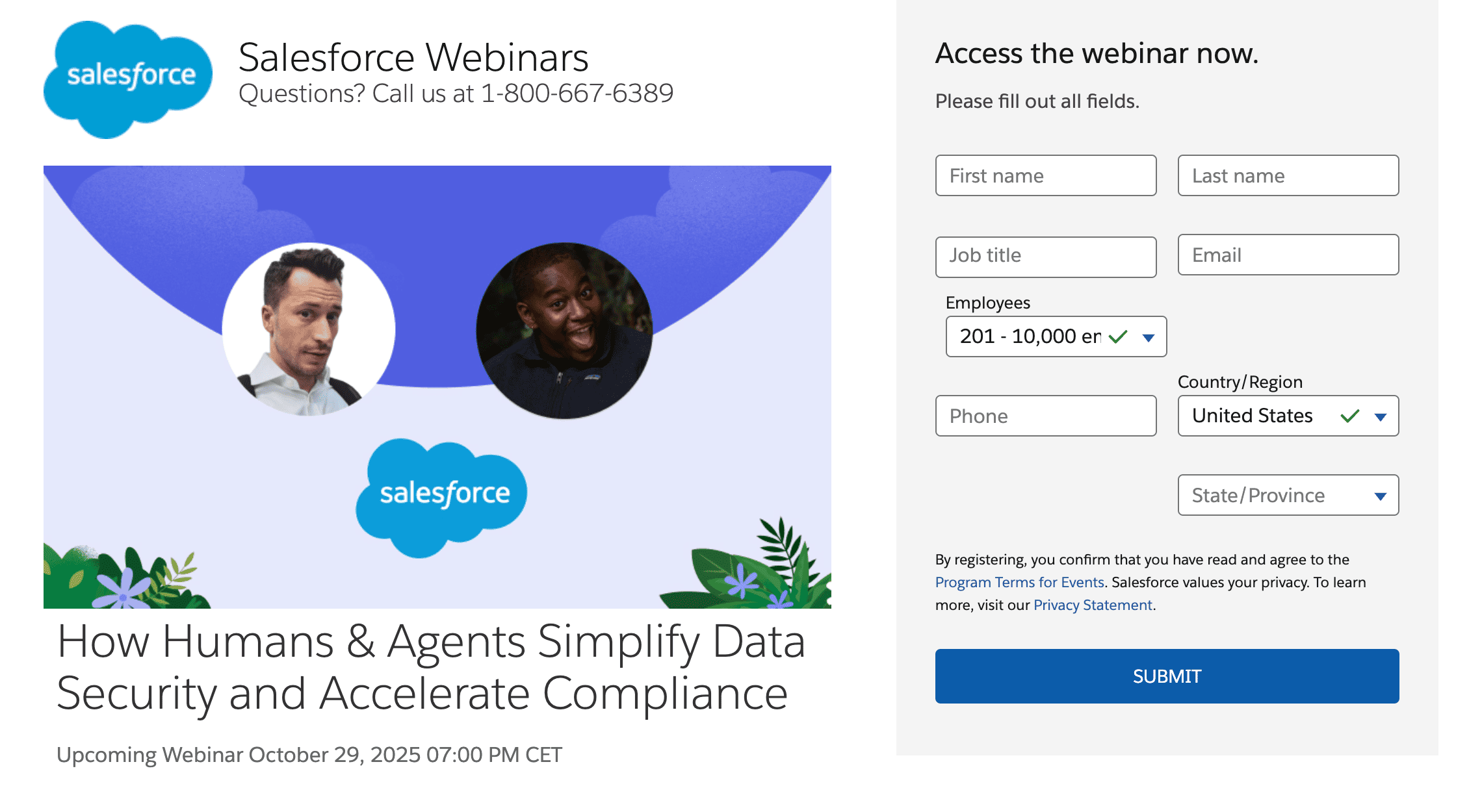 webinar landing page example