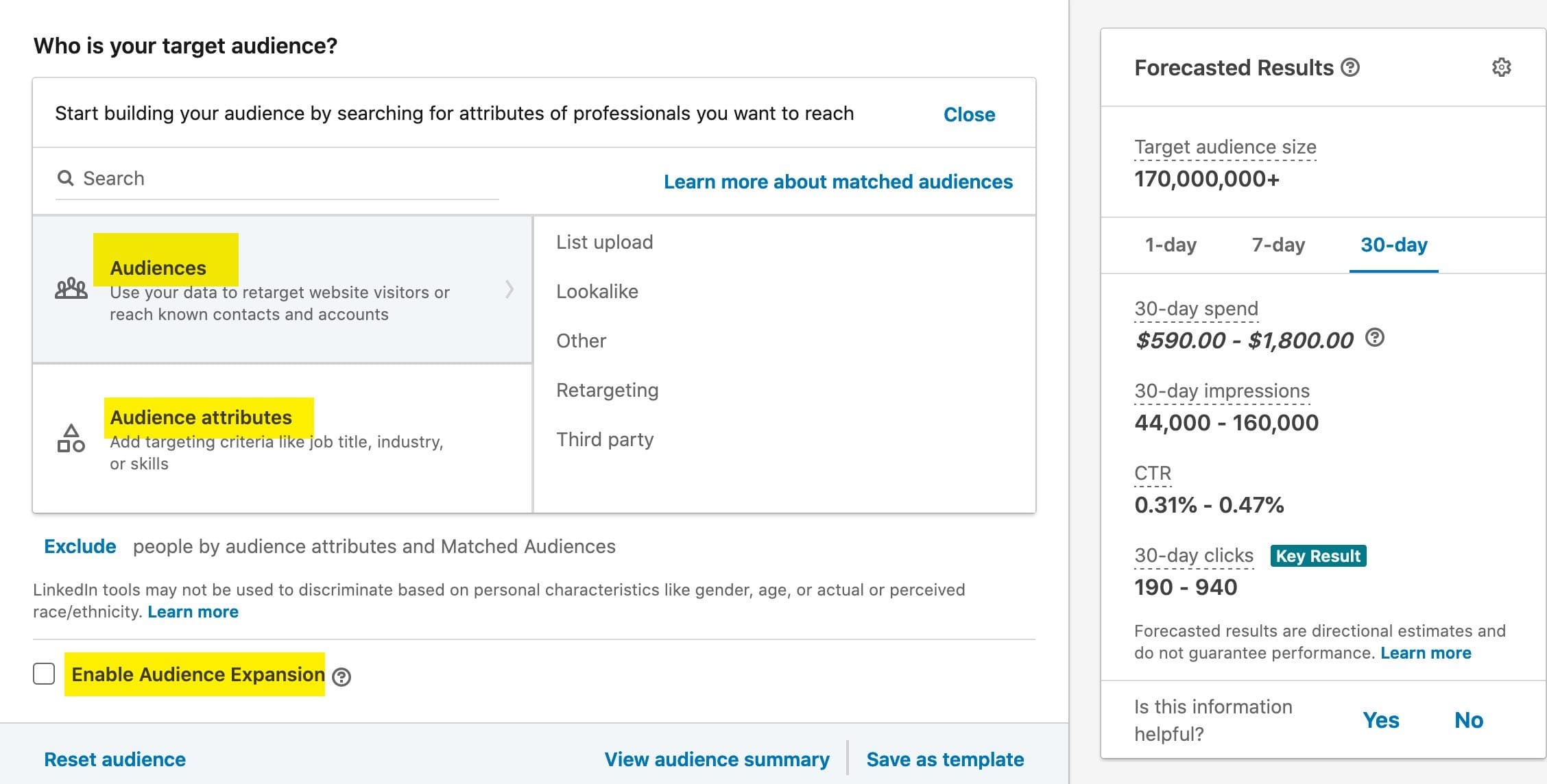 LinkedIn Ads targeting