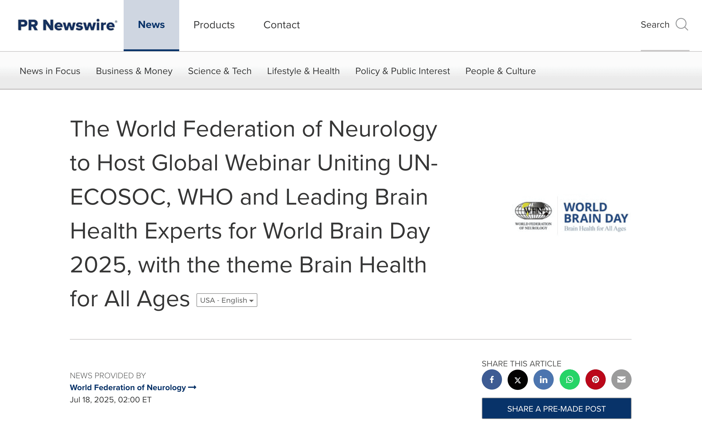 press release webinar