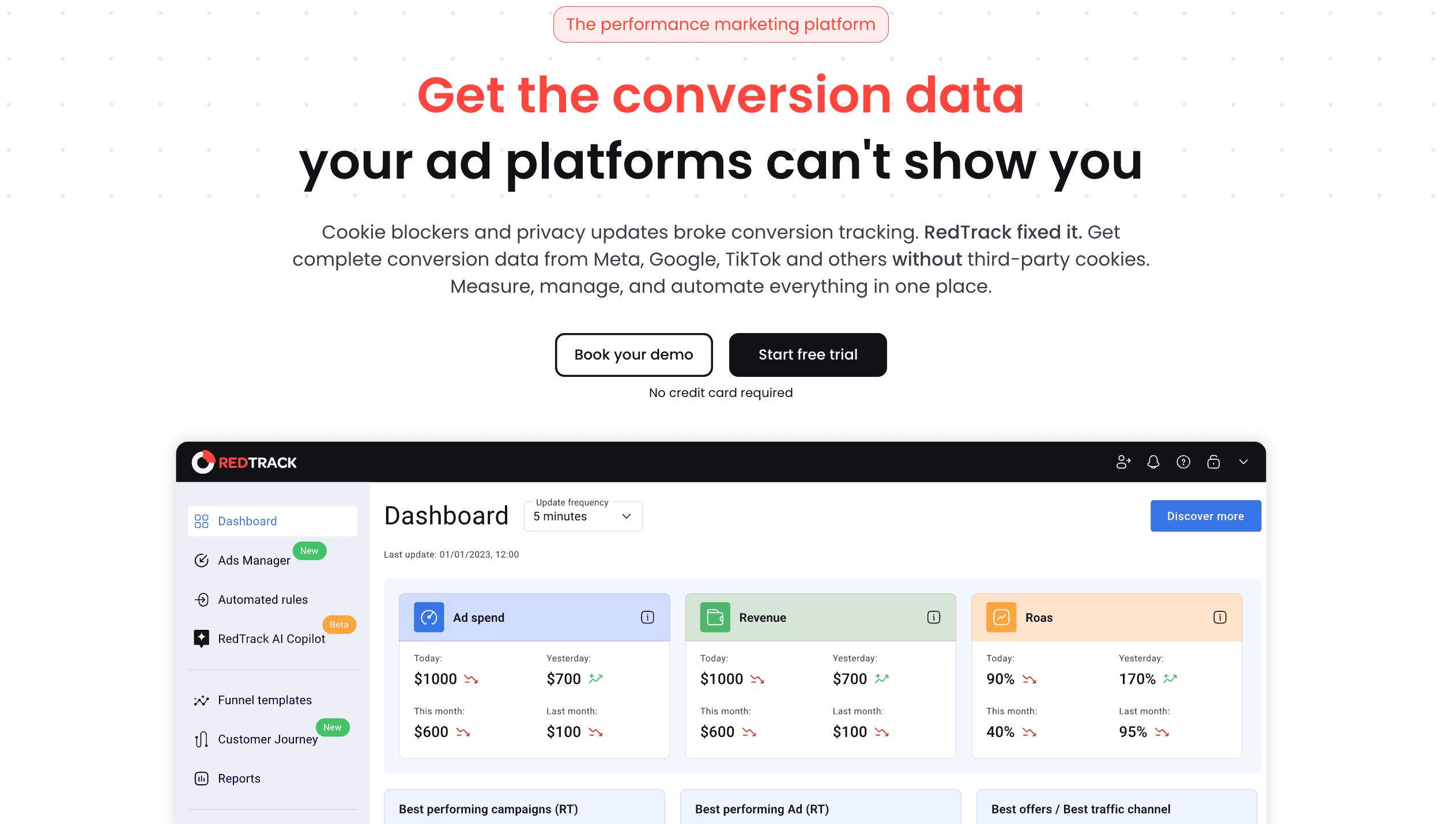 RedTrack website