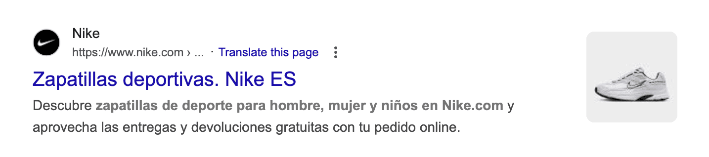 SEO localization example