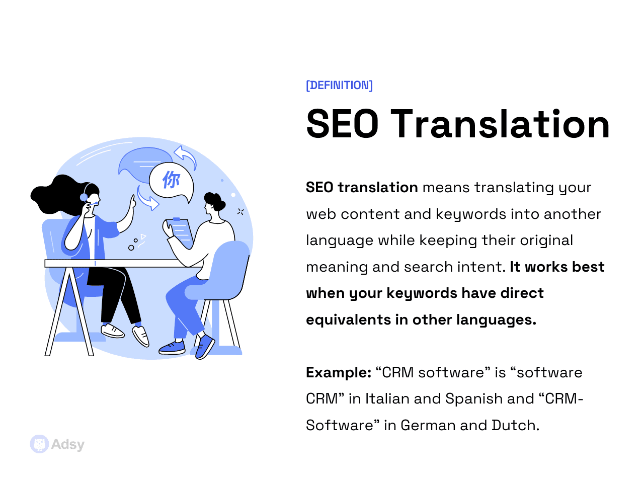 SEO translation definition