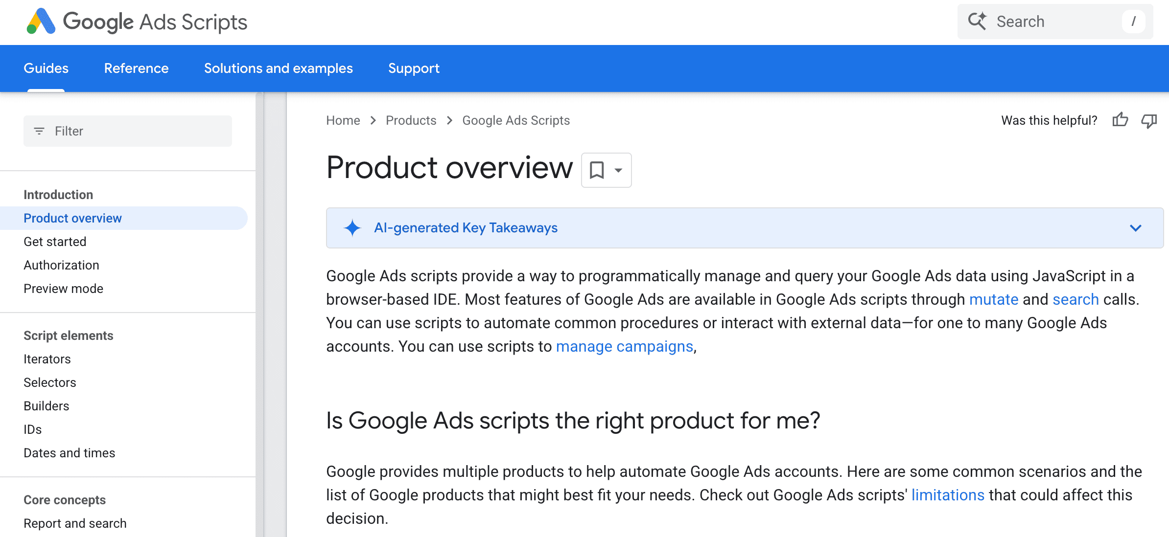 Google Ads scripts