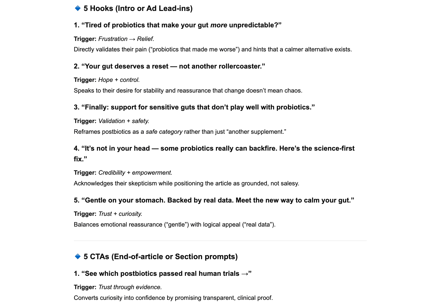 hooks and CTAs ChatGPT