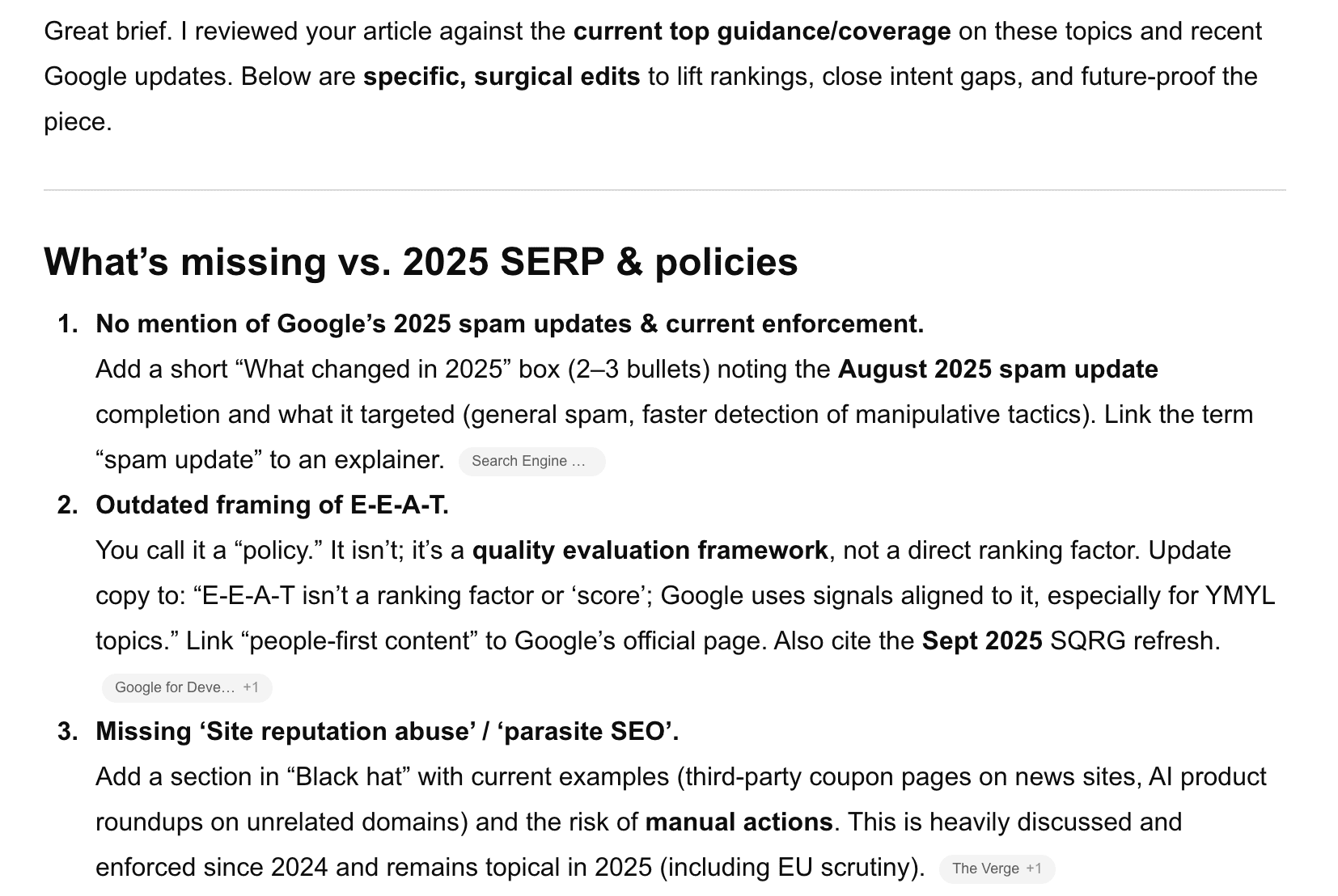 outdated content chatgpt