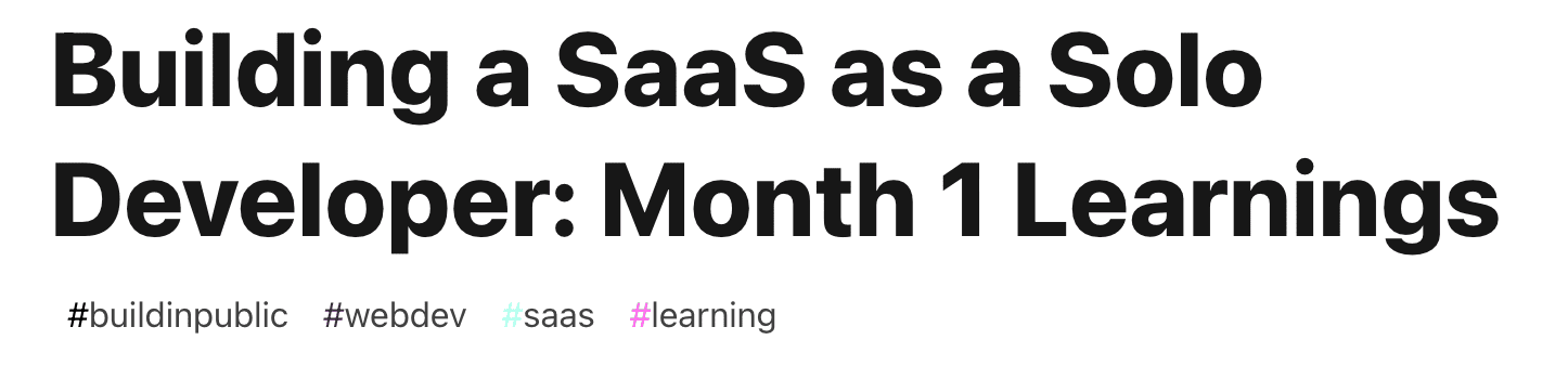 progress log blog post