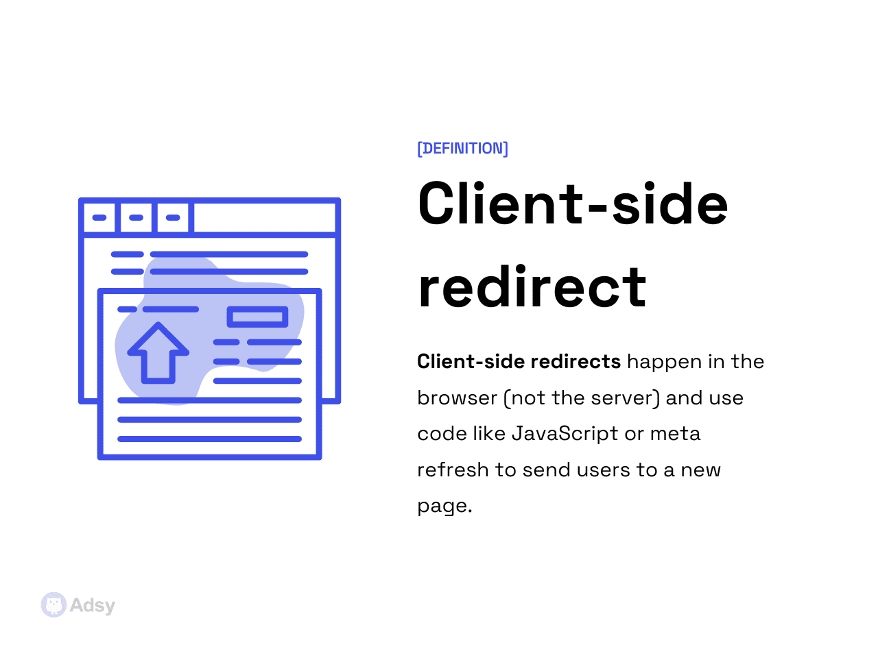 client-side redirect meaning