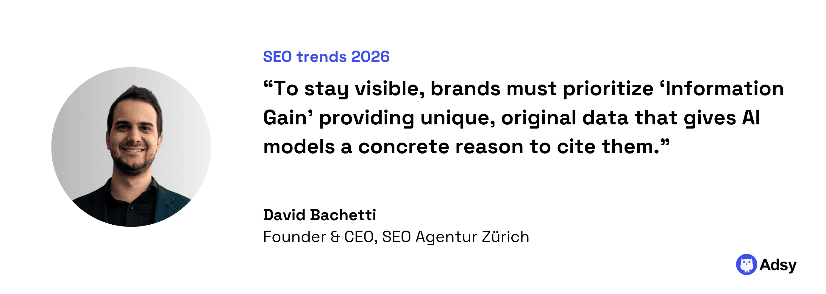 "Information gain" will become a priority – David Bachetti