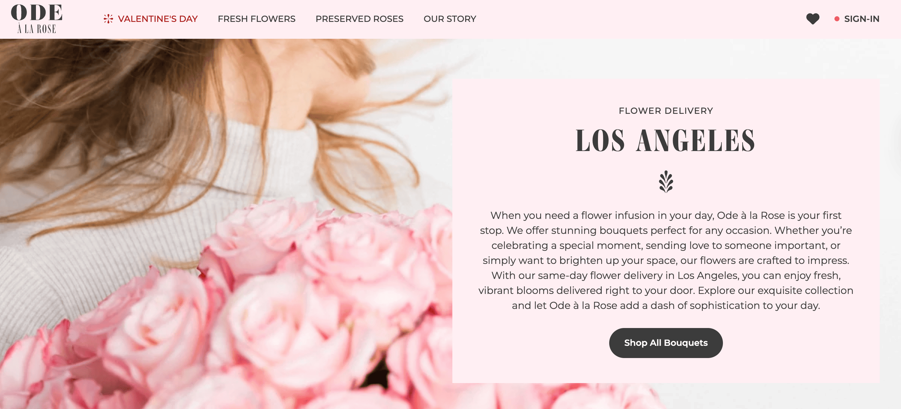 multi-location local SEO landing page example