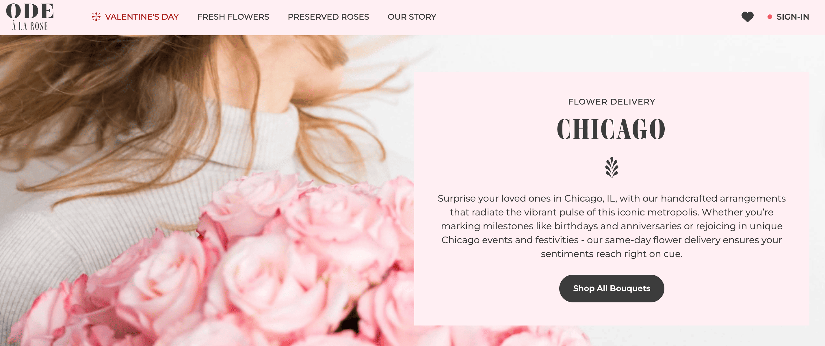 multi-location local SEO landing page example