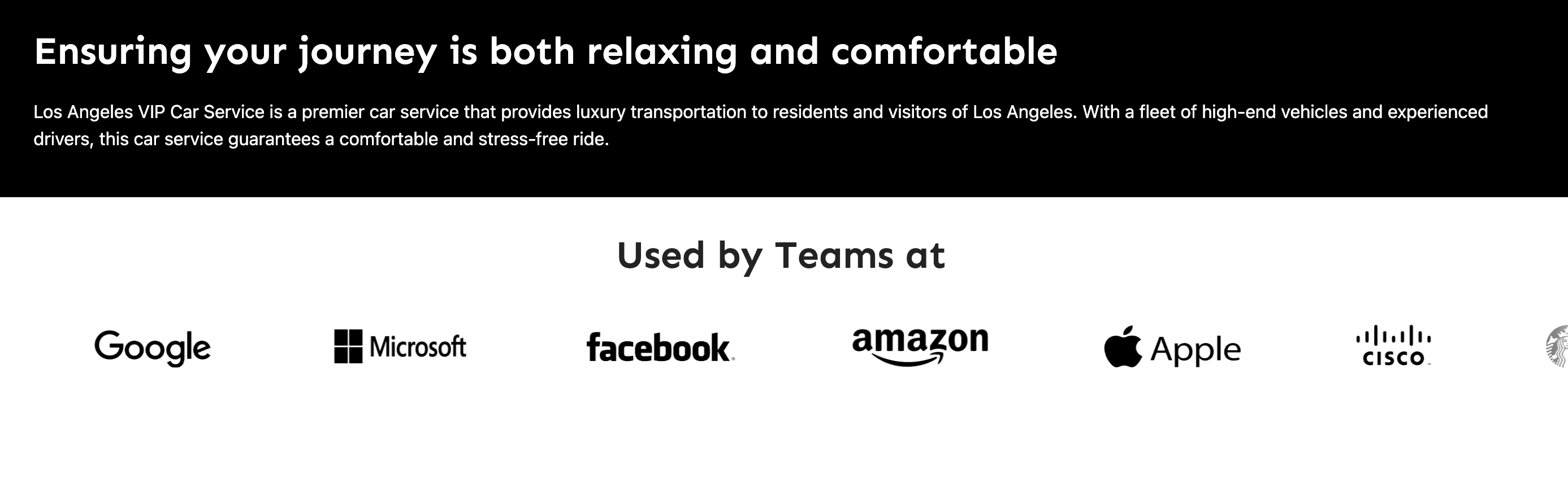 logos as social proof local SEO landing page example