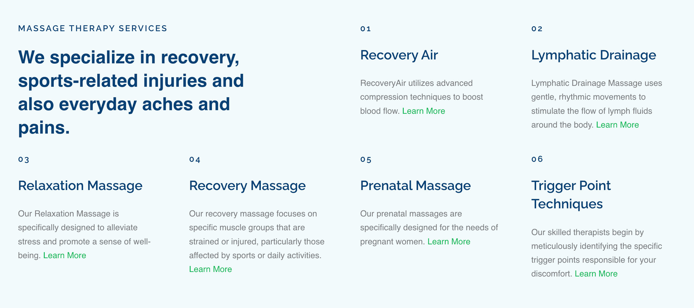 local SEO landing page focuses on what