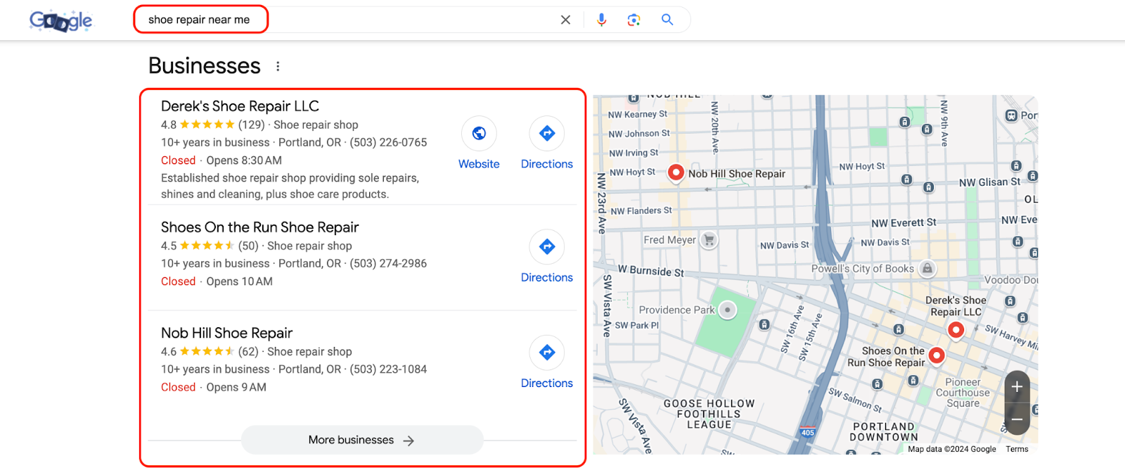 local seo example