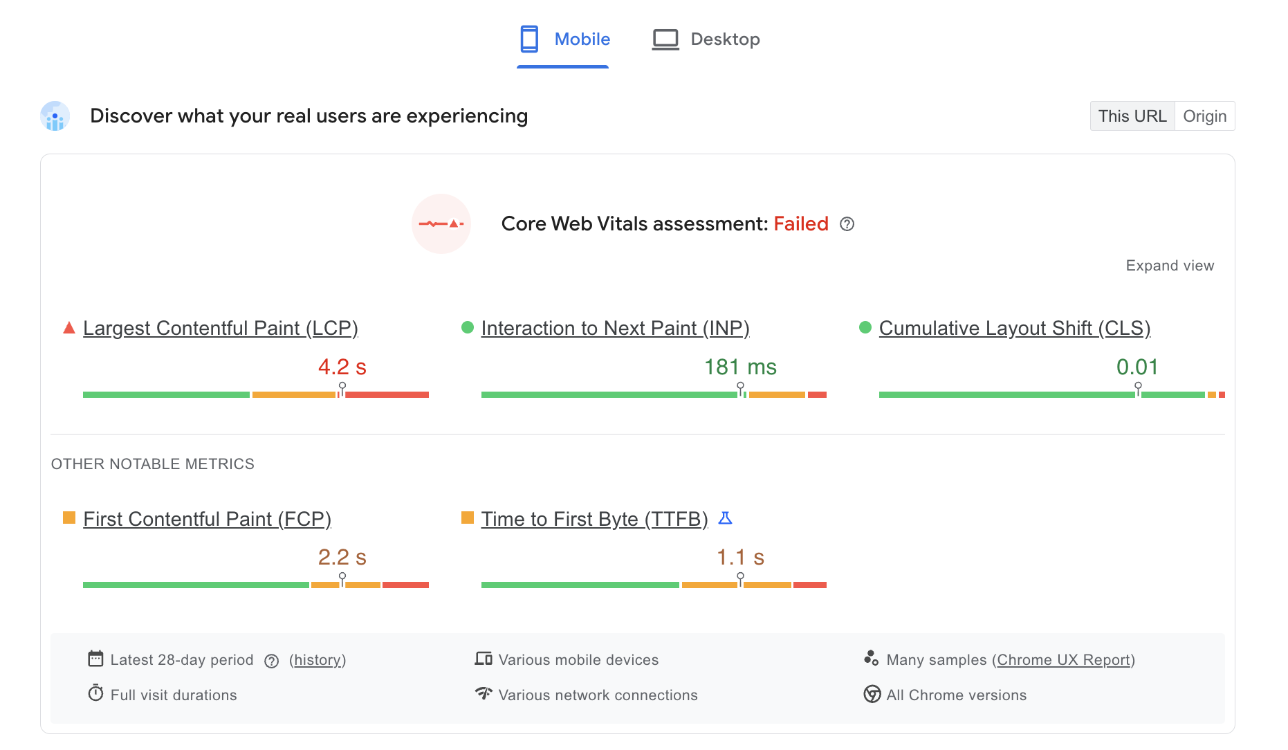 mobile optimization in PageSpeed Insights