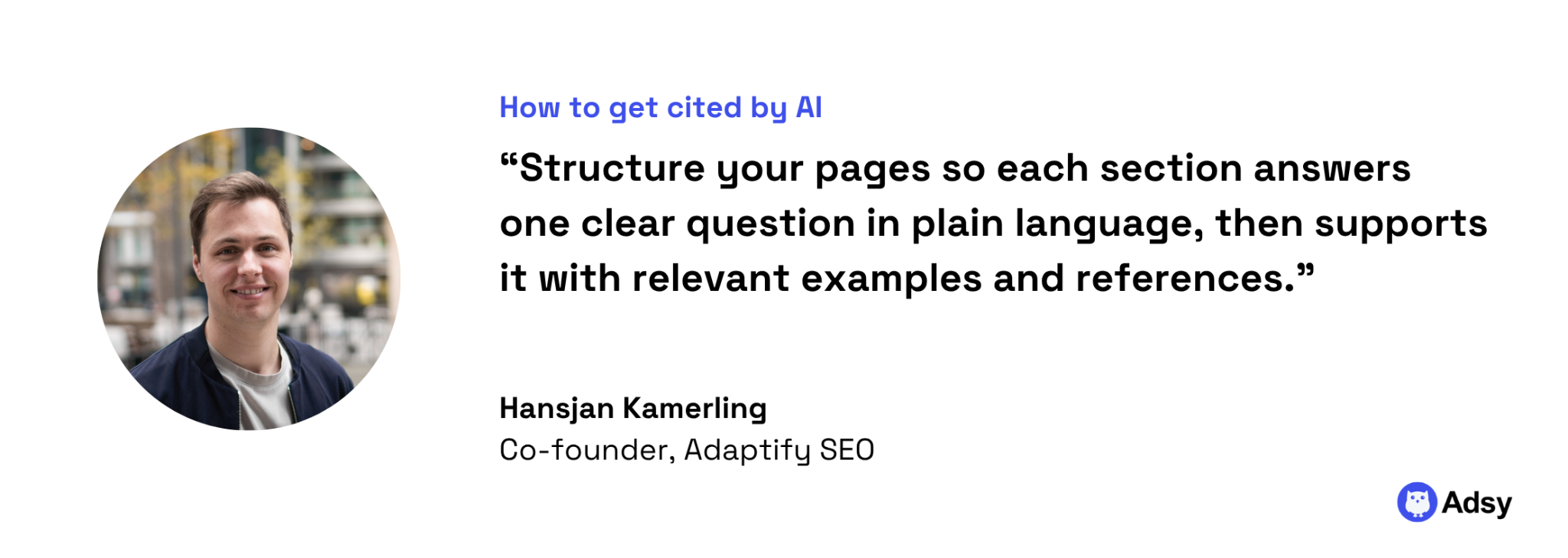 AI search visibility: Work on your structure