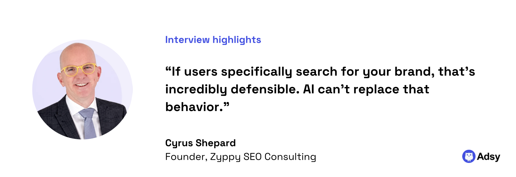 Cyrus Shepard quote: brand in search