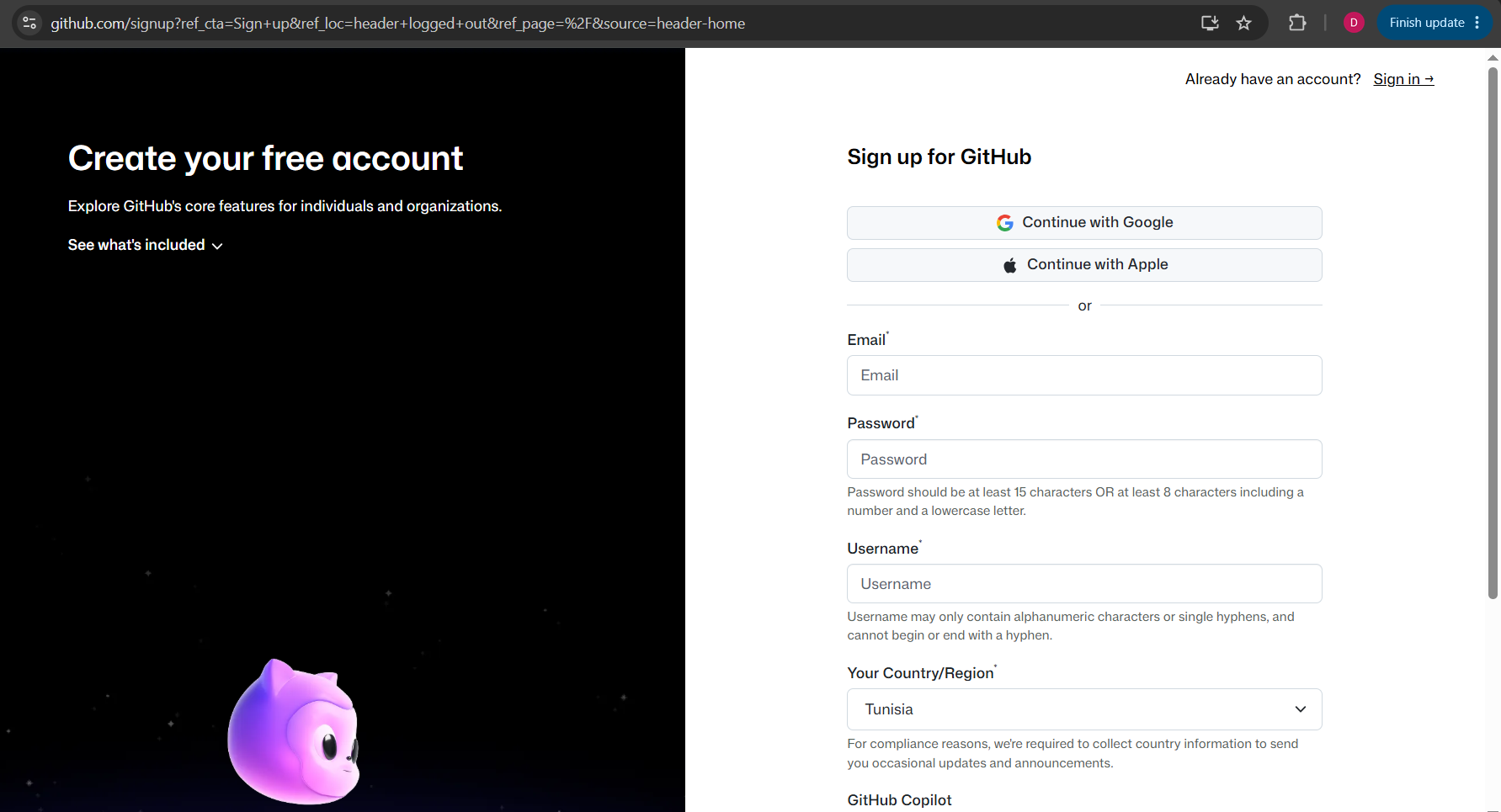 Openning an account on Github lets you build free backlinks