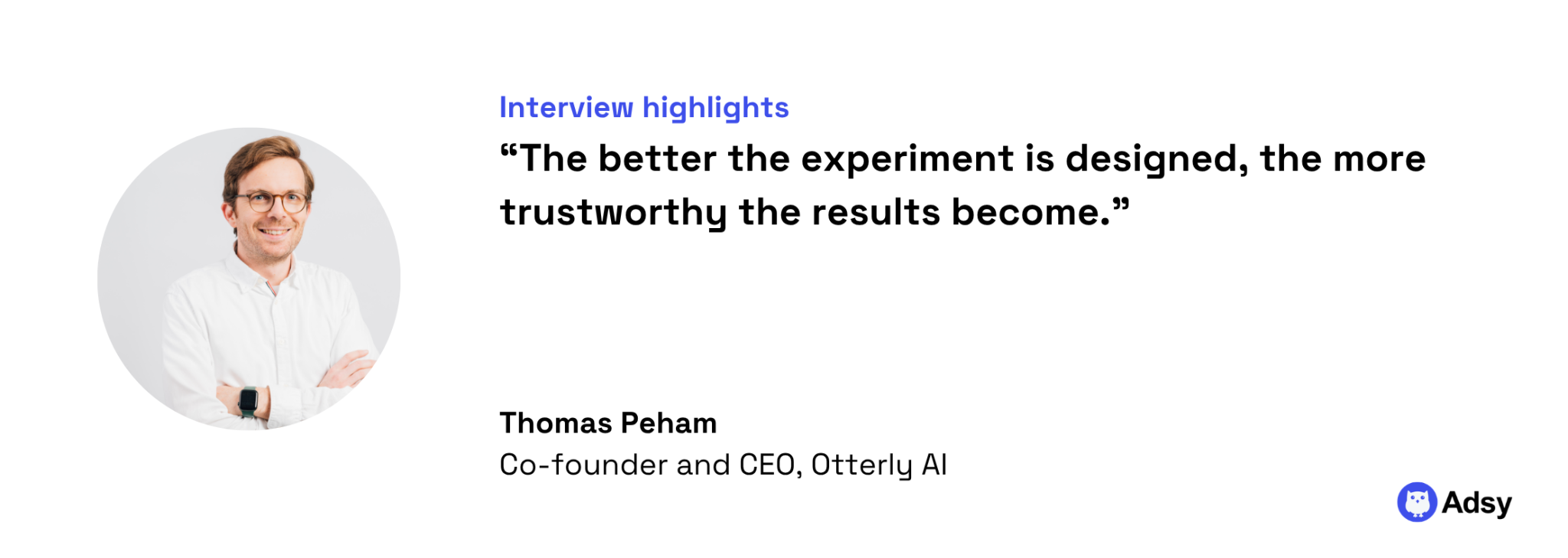 Experiment testing quote