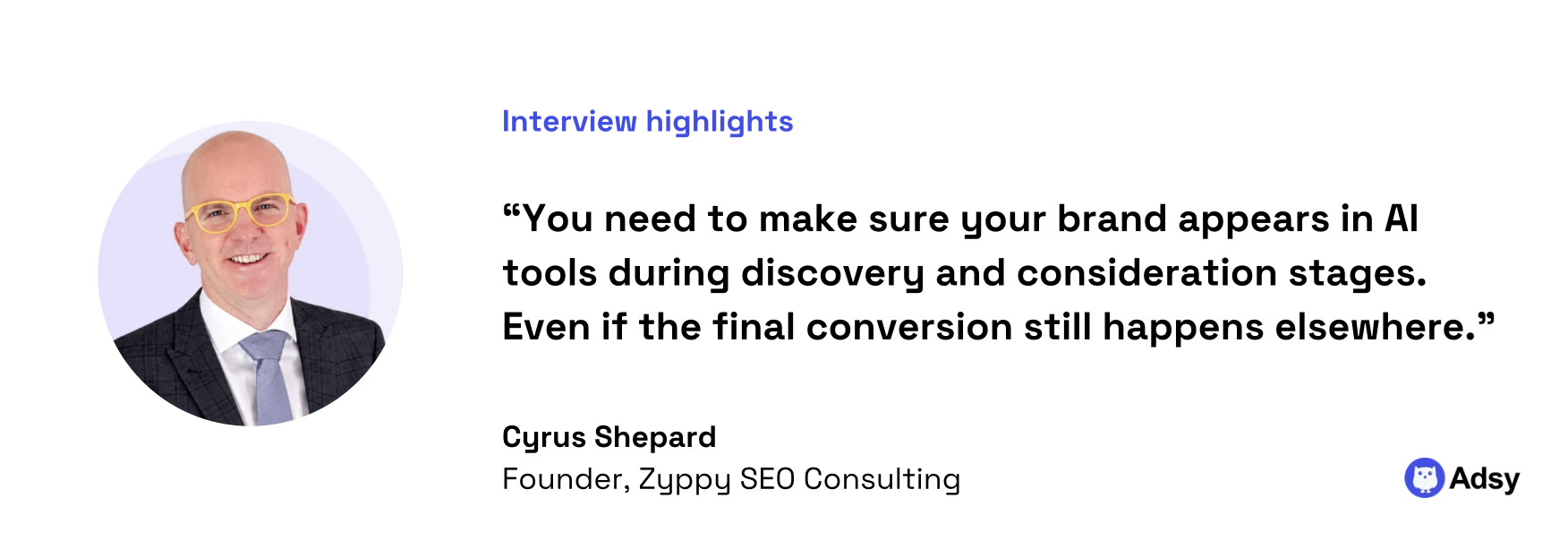 Cyrus Shepard quote: AI in customer journey