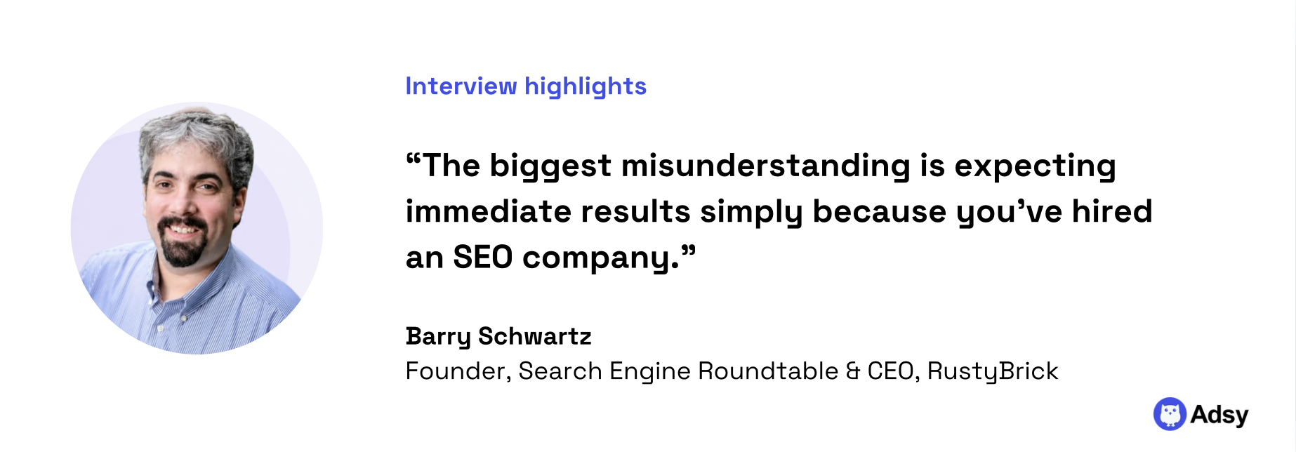 Barry Schwartz quote: SEO misunderstanding
