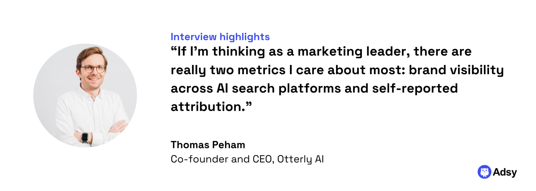 Brand visibility AI search quote