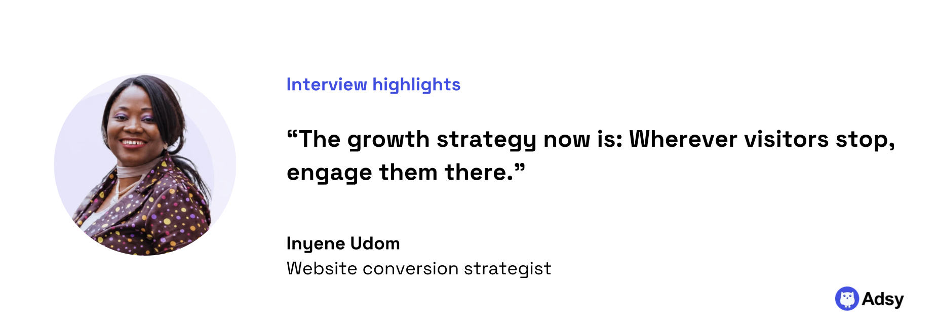 Inyene Udom quote: AI Search