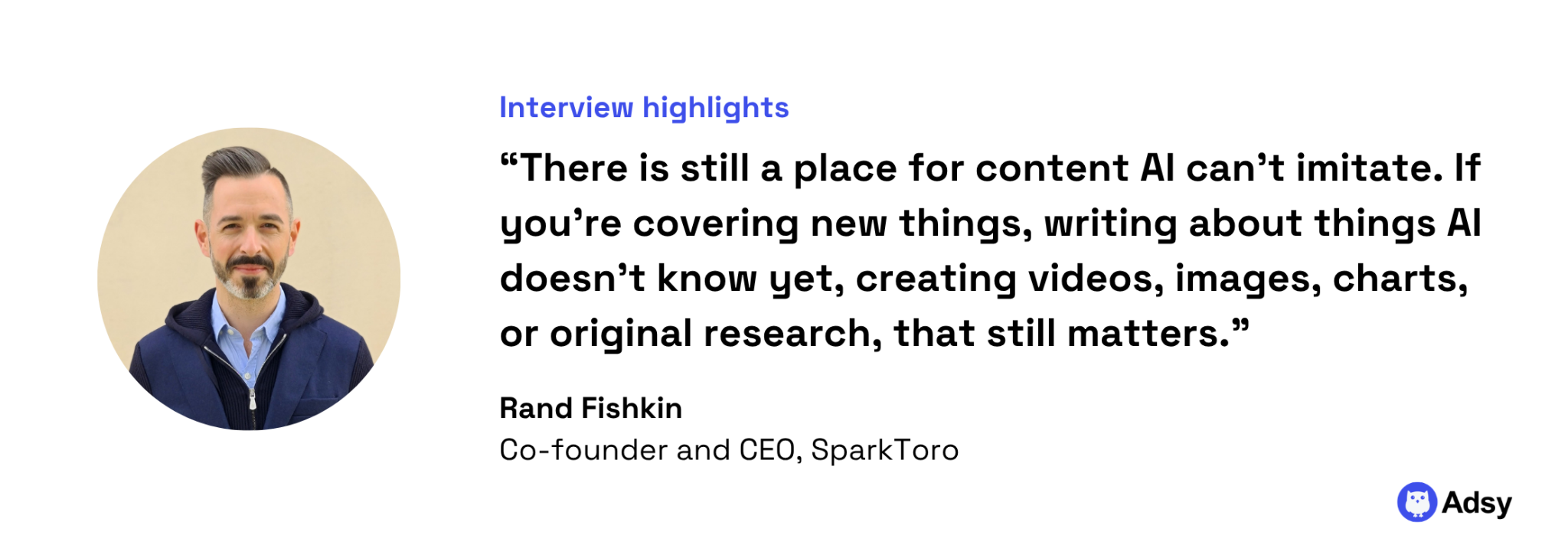 SEO expert quote: Content isn't enough anymore
