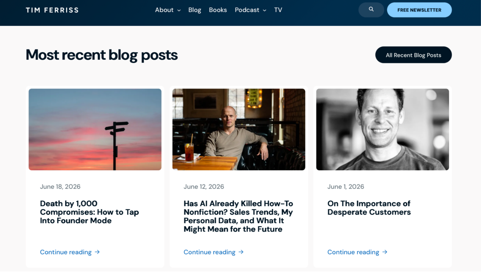 podcast blog post page example