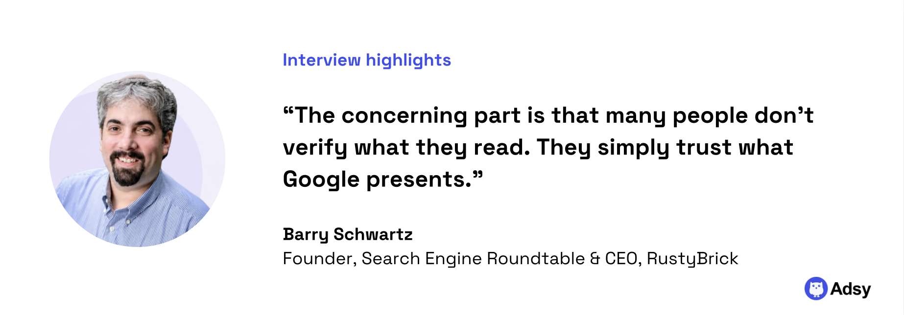 Barry Schwartz quote: AI hallucinations