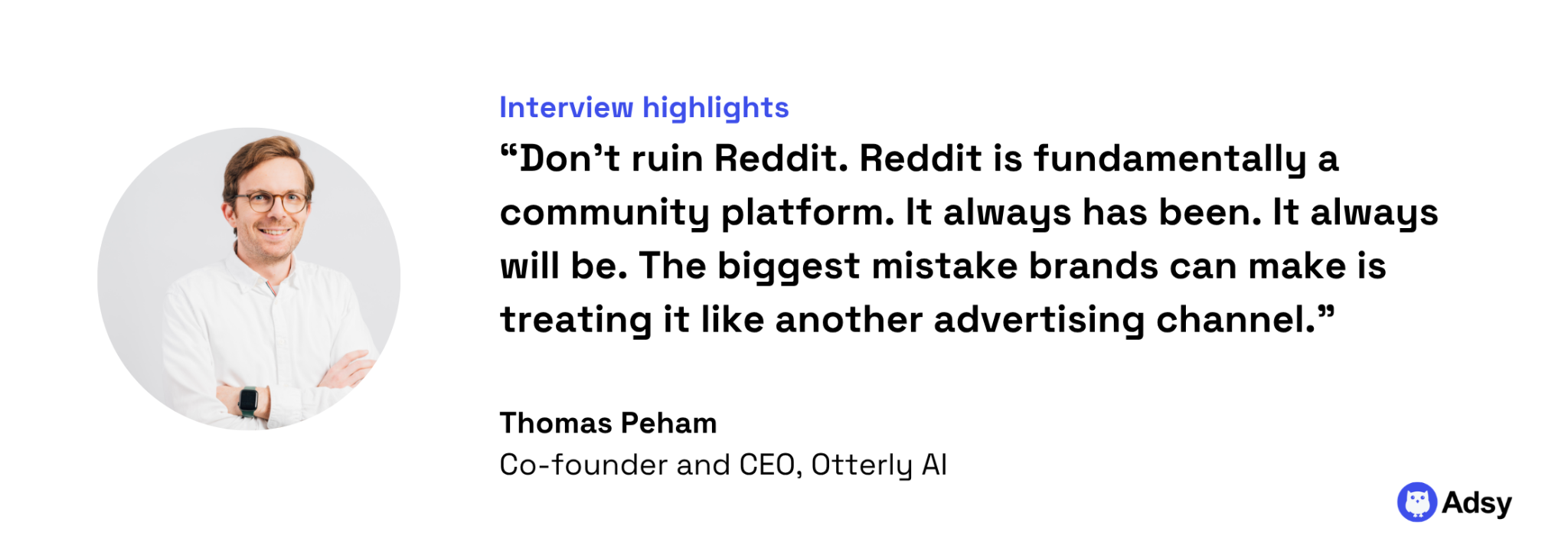 Reddit brands advertising channel quote