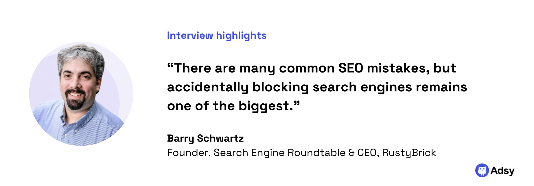 Barry Schwartz quote: SEO mistakes