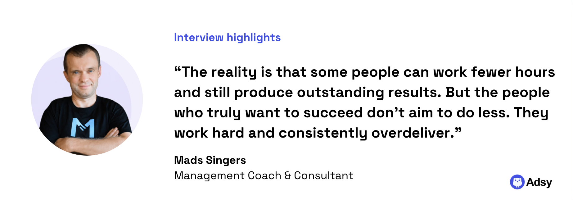 Measure results, not hours
