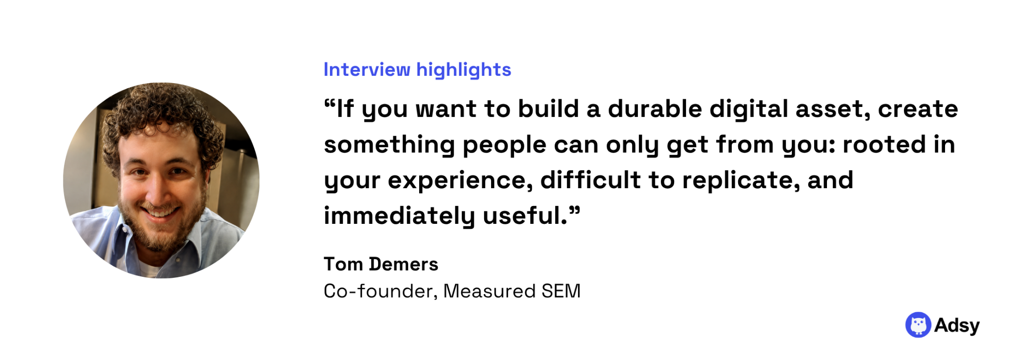 SEO expert interview: durable digital assets