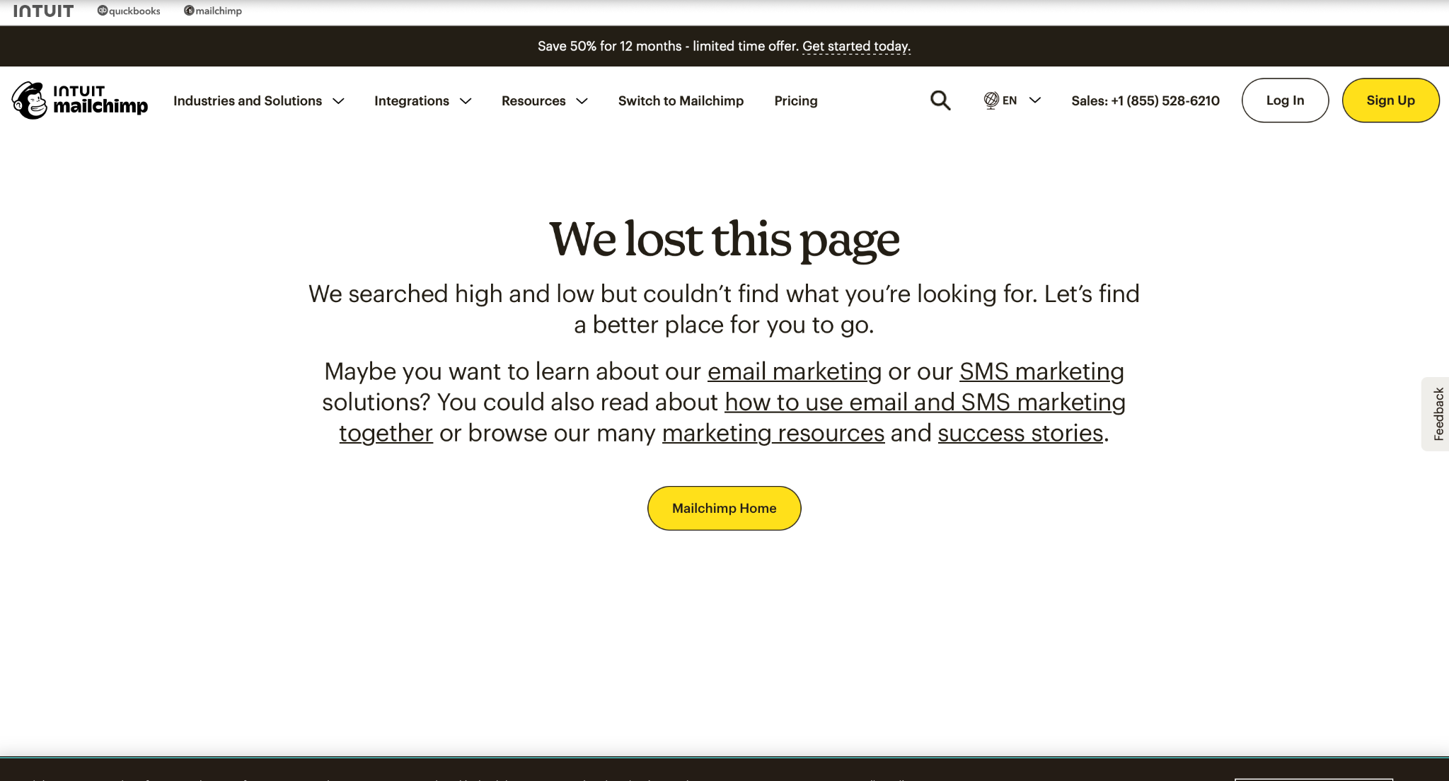 Mailchimp 404