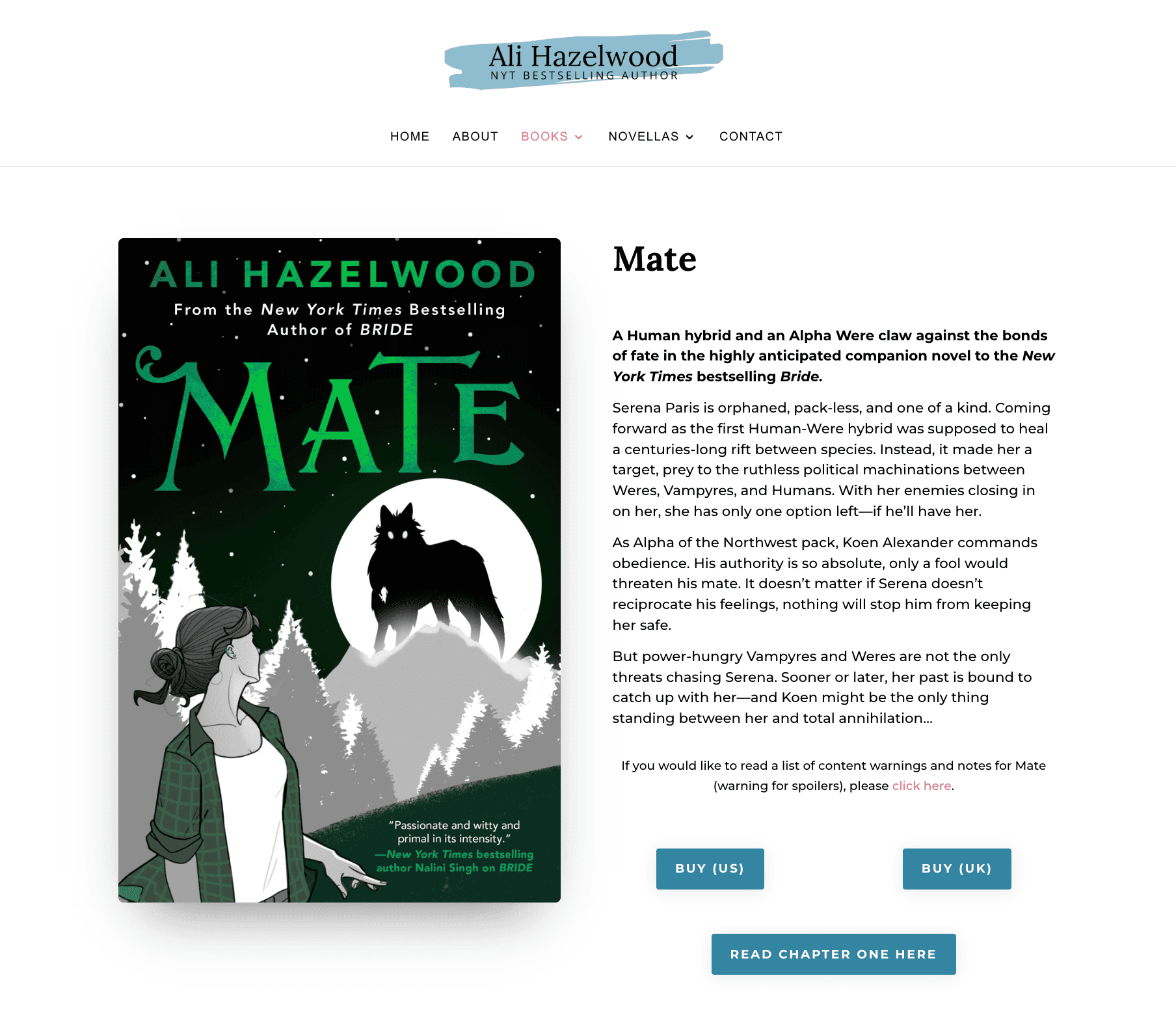 Ali Hazelwood's website