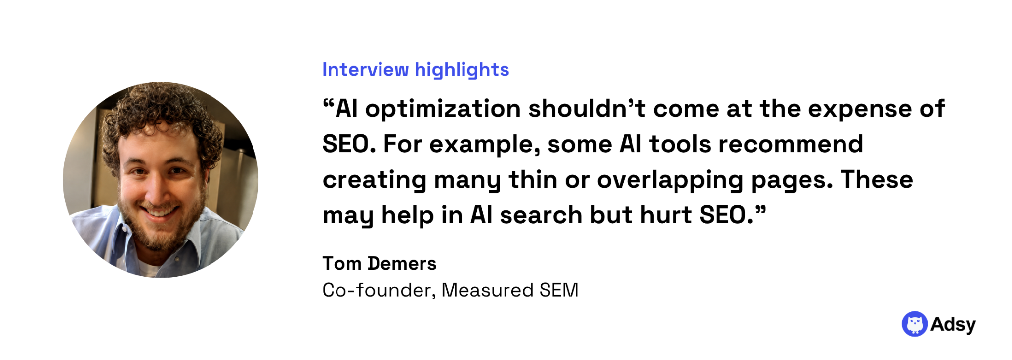 AI SEO optimization expert interview: AI impact on SEO