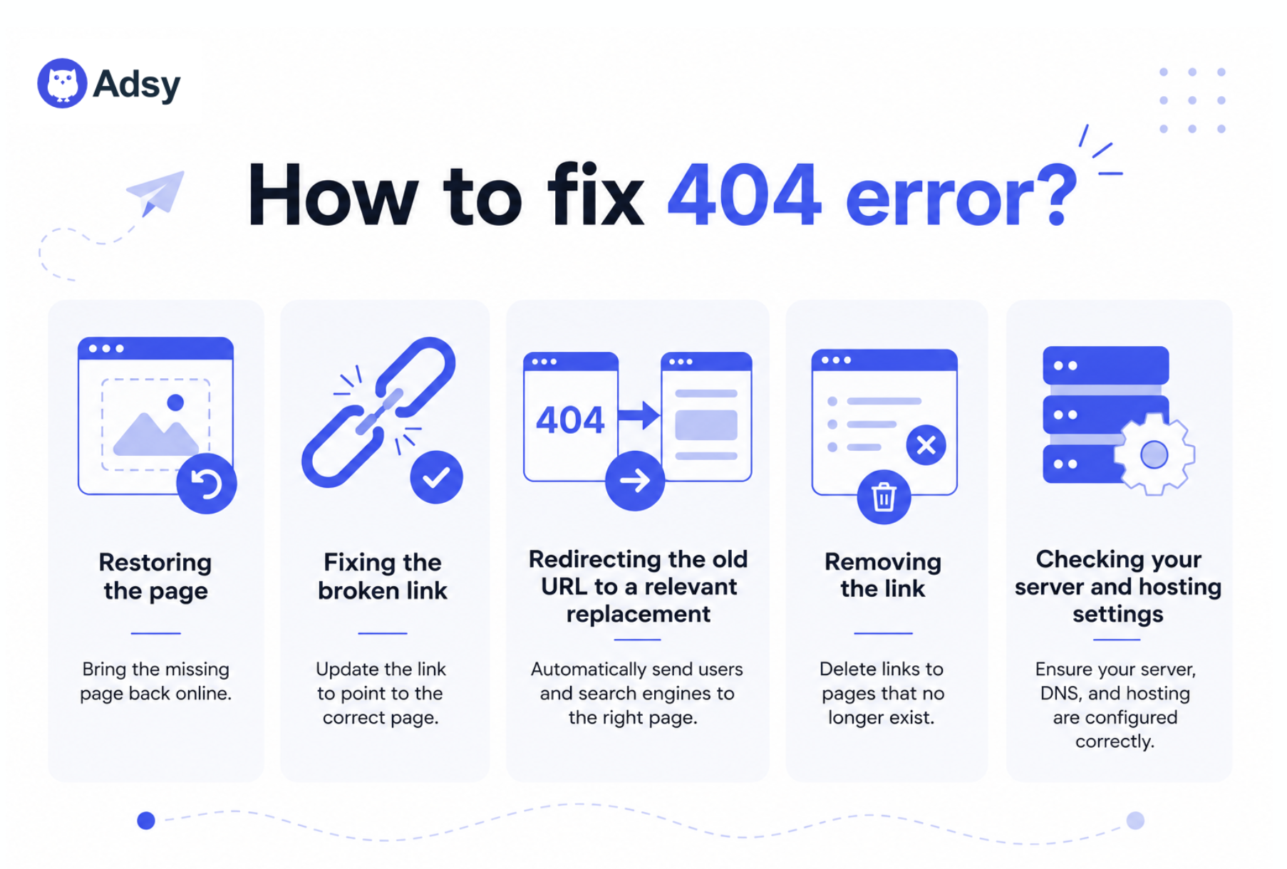 How to fix 404 errors?