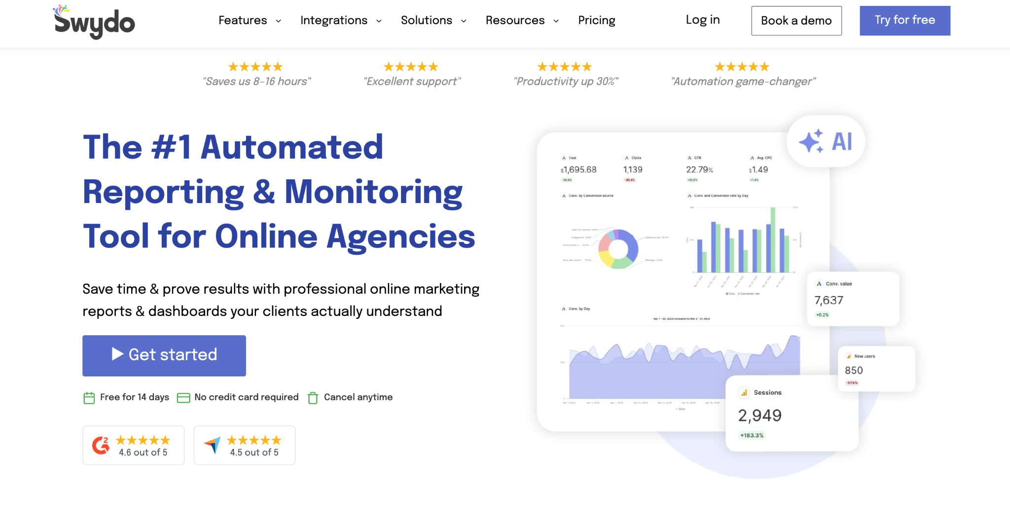 Swydo AI reporting tool for agencies