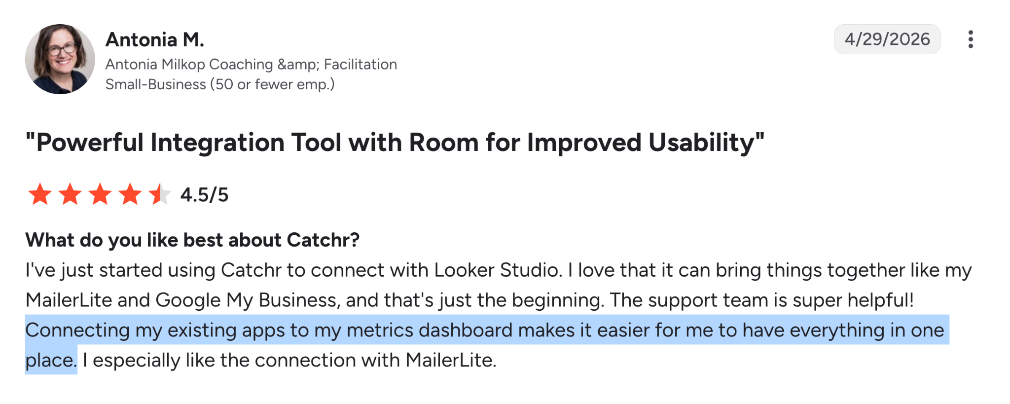 Catchr reviews