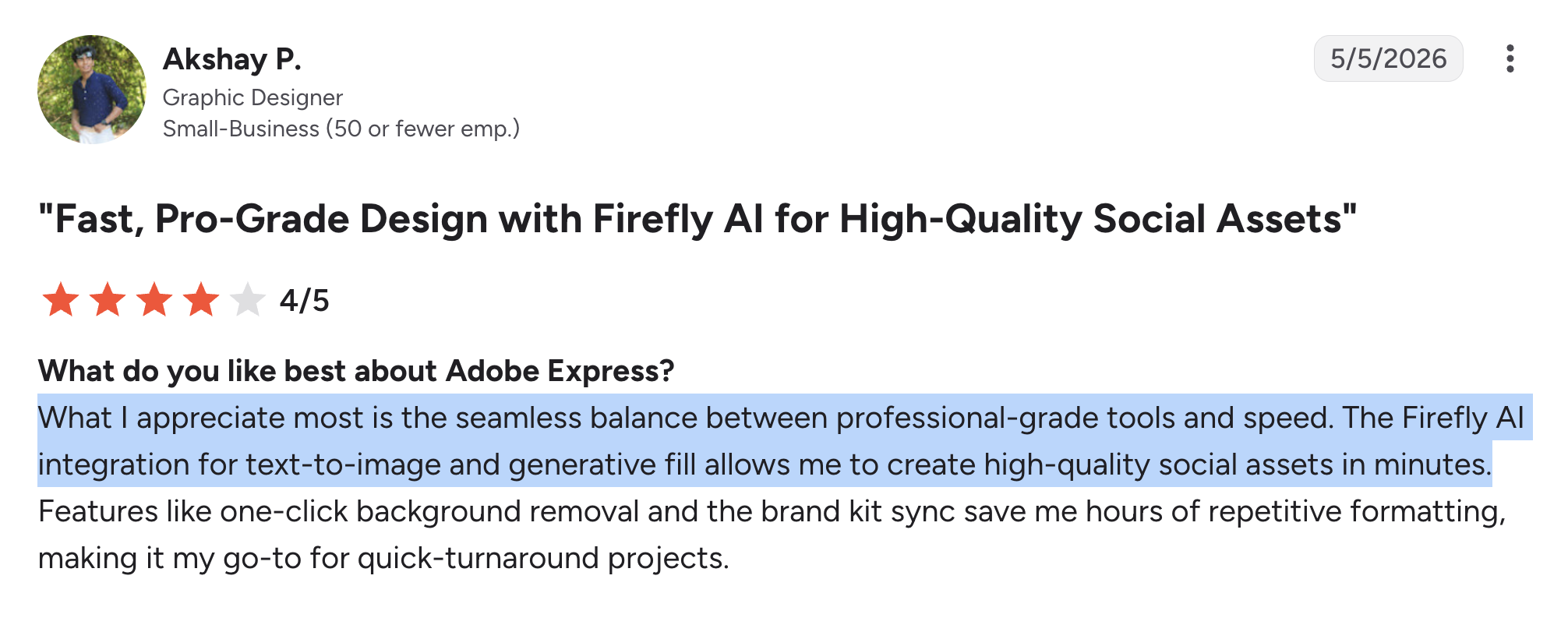 Adobe Express reviews for social media
