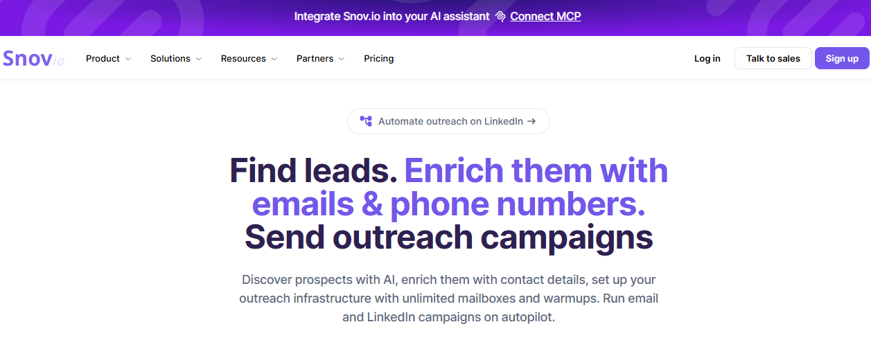 Snov.io AI Link Building Tool