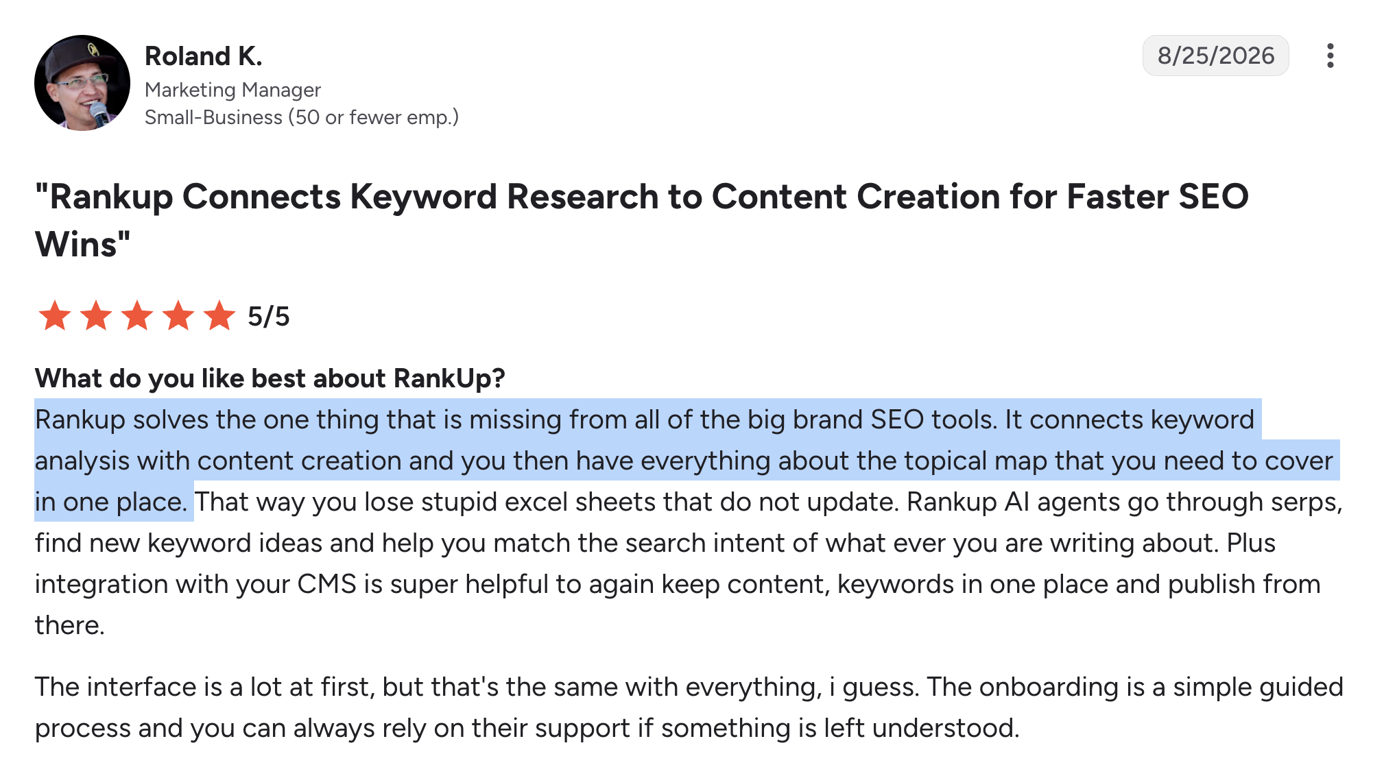 RankUp reviews