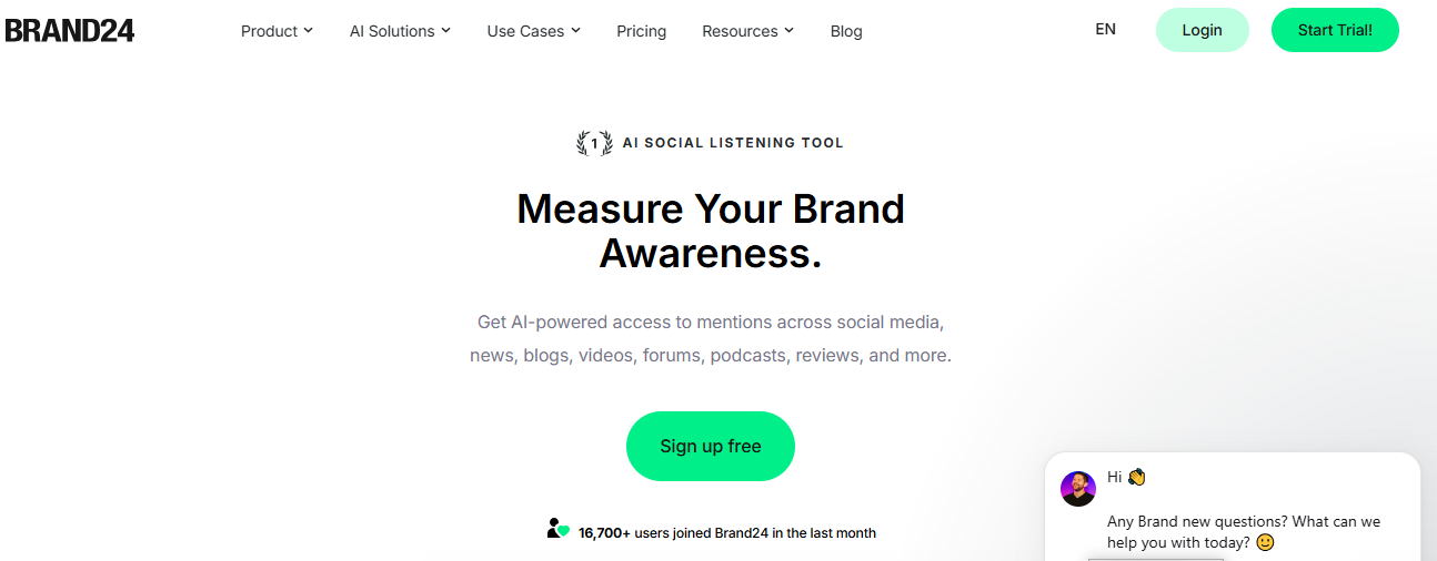 Brand24 AI Link Building Tool