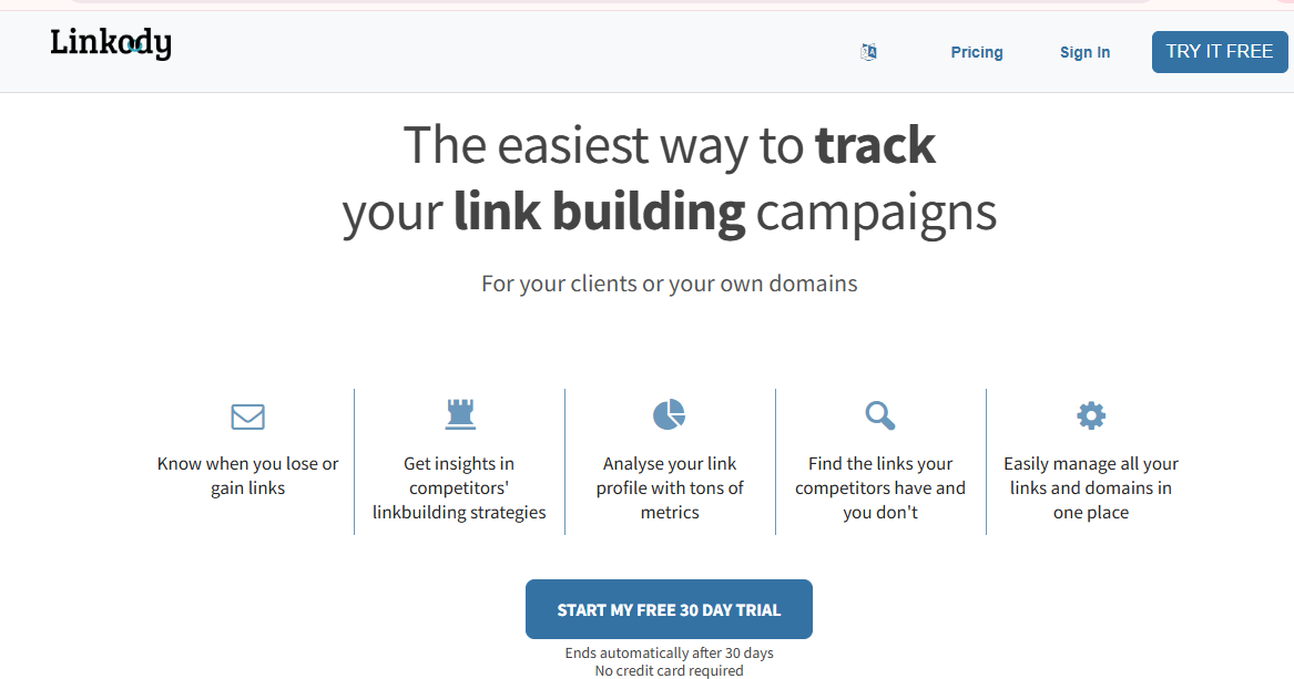 Linkody AI Link Building Tool